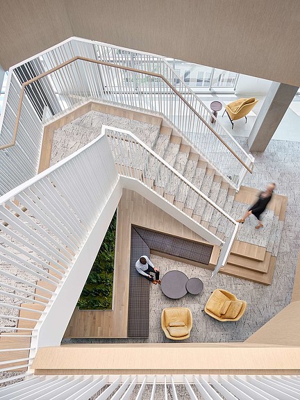 Elliott Davis headquarters staircase from above