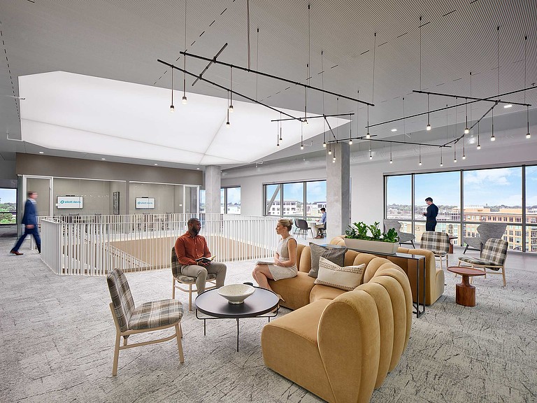 Elliott Davis 2nd floor lounge seating