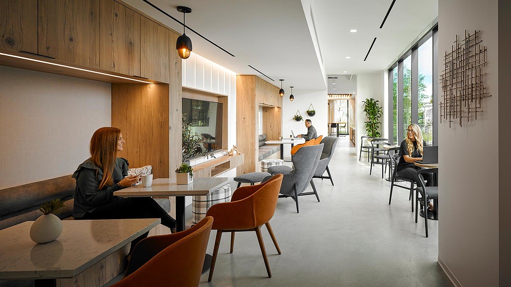 Cushman & Wakefield San Diego office cafe