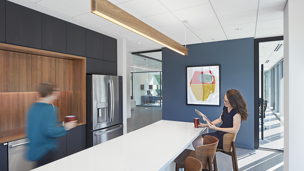 A person sitting at a table.