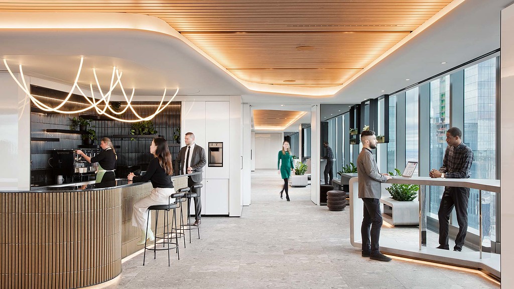 cafe and open collaboration space