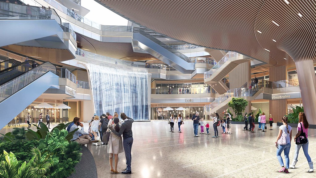 CEC Vanke Shenzhen Bay Headquarters lifestyle plaza rendering