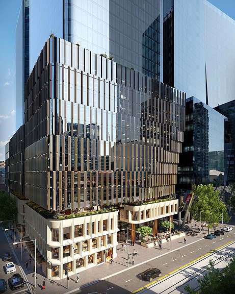 555 Collins St exterior rendering