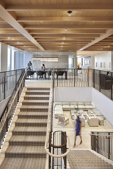 Walker & Dunlop Bethesda headquarters interior staircase