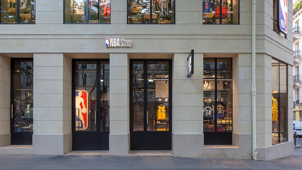 NBA Store Paris retail front