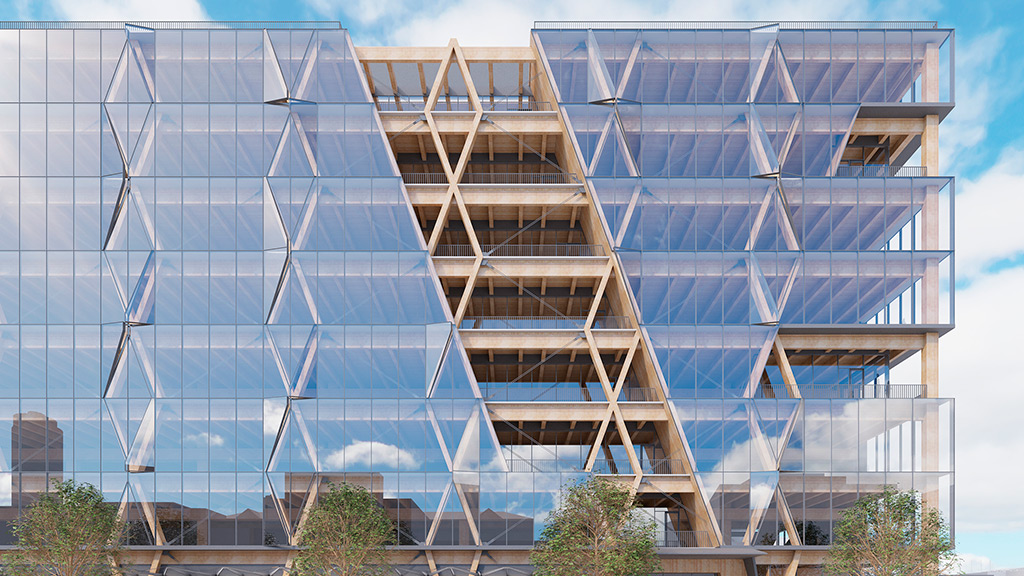 A building under construction.