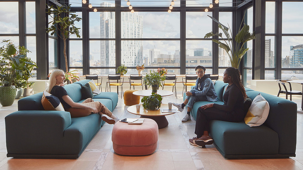 McCann Worldgroup London office lounge seating