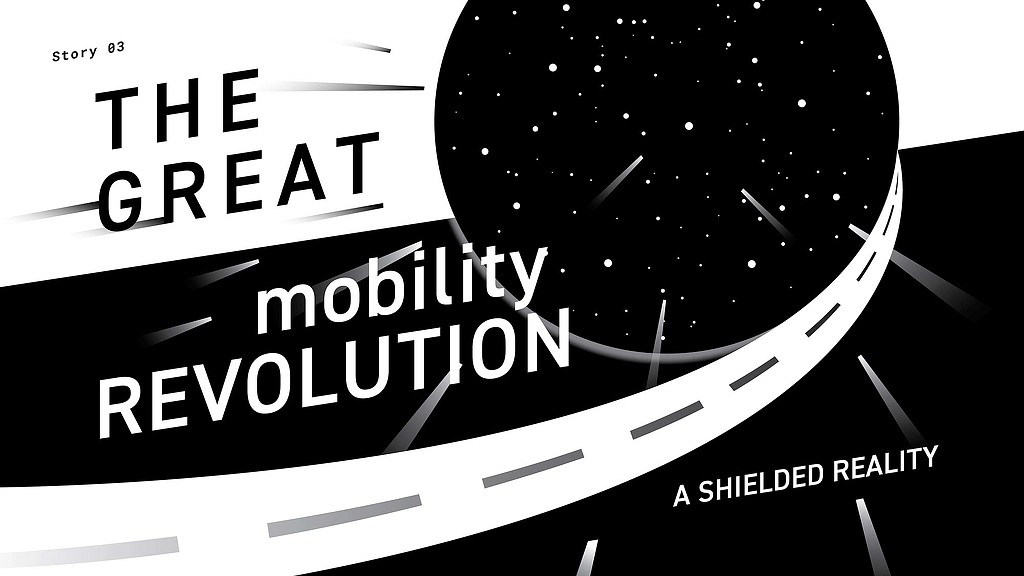 The Great Mobility Revolution graphic, black and white