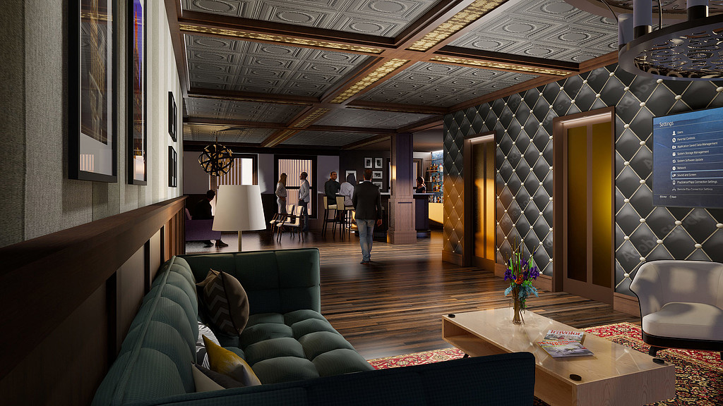 Esperson building speakeasy rendering.
