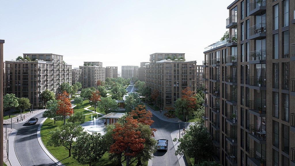 205 Feddan street and buildings rendering.