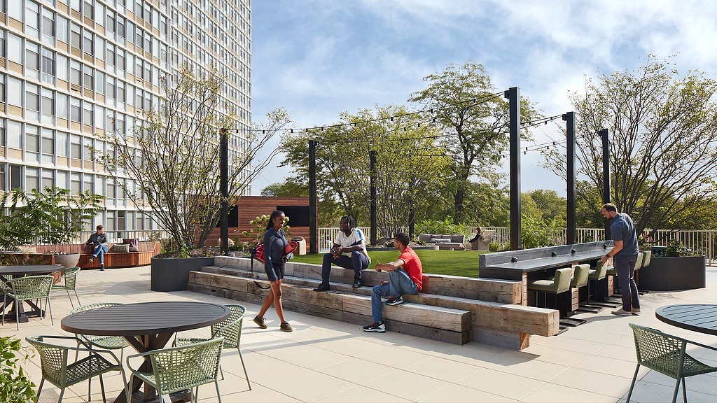 Prairie Shores Clubhouse rooftop.