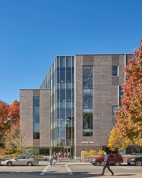 Exterior view of WPI Unity Hall
