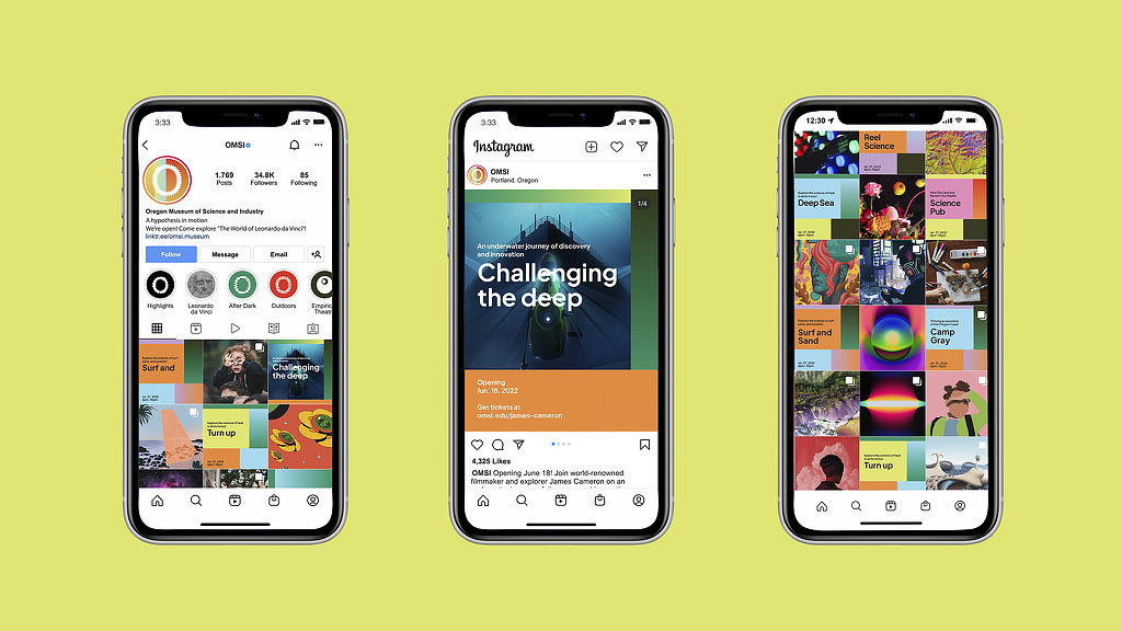 3 OMSI iPhone mockups.