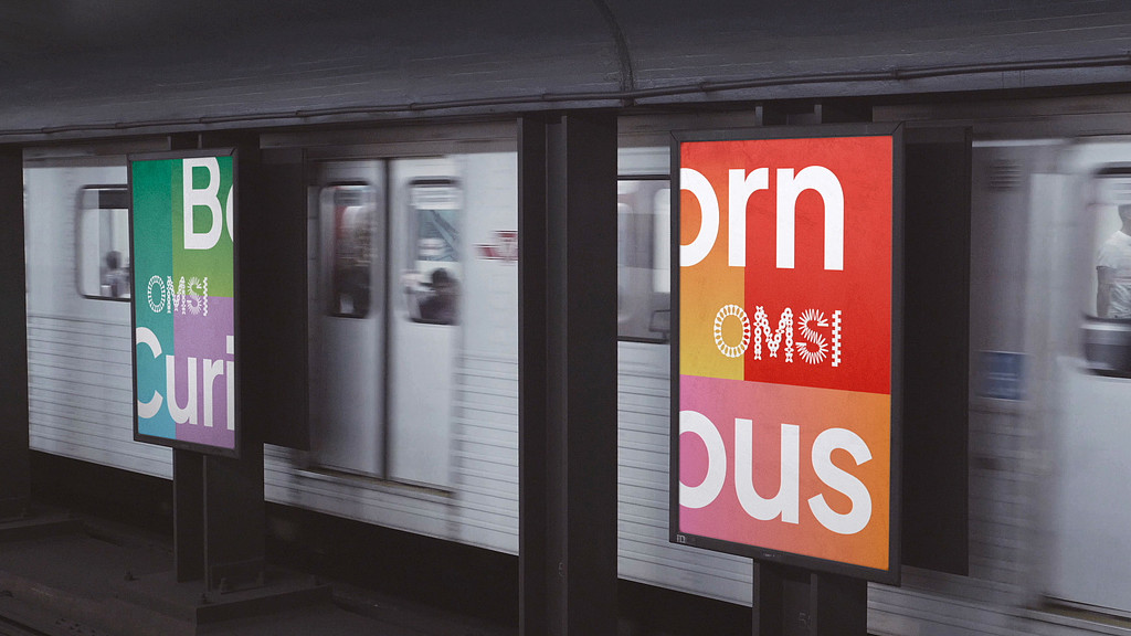 OMSI train station ads.