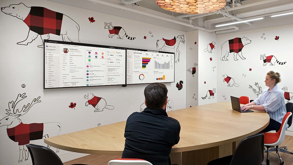 Pinterest Canadiana themed conference room