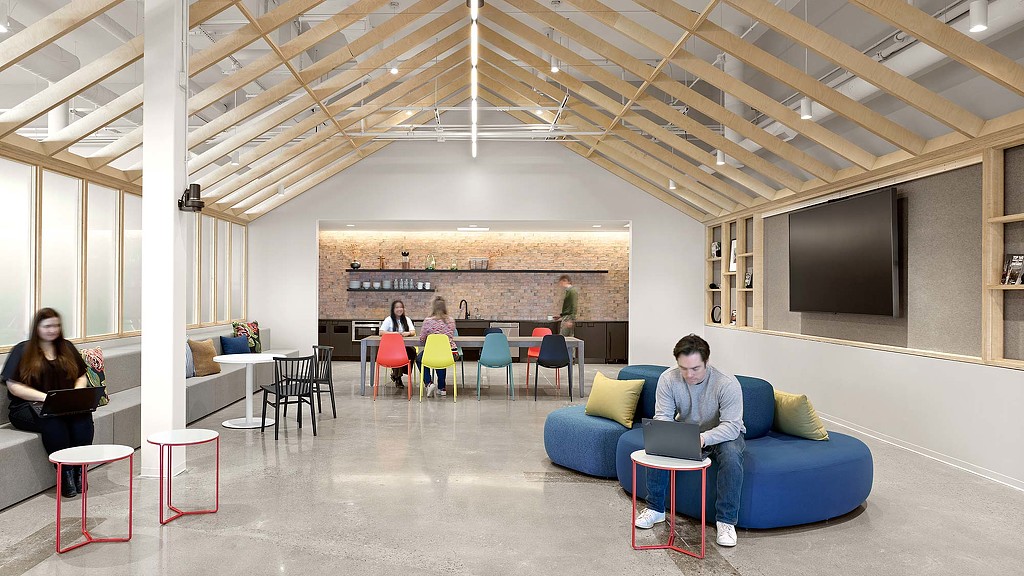 Work cafe and lounge