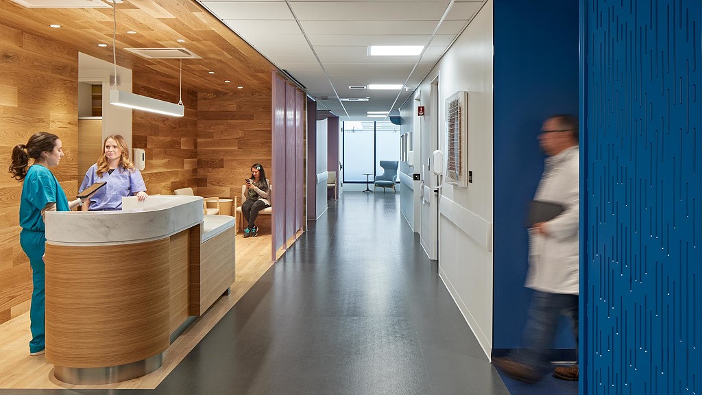 Mass General Brigham iCare hallway