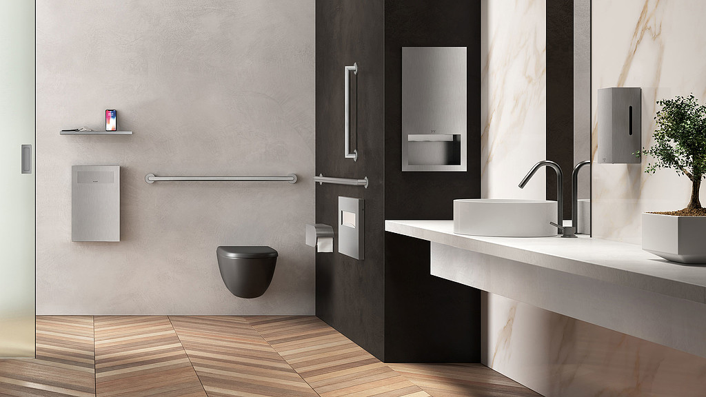 Elegant Modern Matte Black Bathroom Accessories Set 5 Piece - China Bathroom  Accessory Set, Bathroom Accessories
