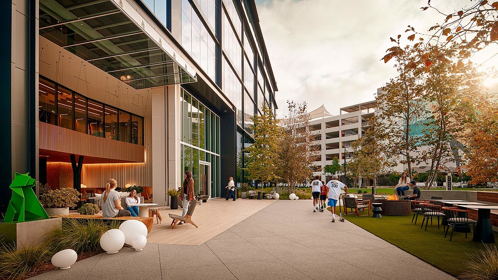 One Paseo outdoor space