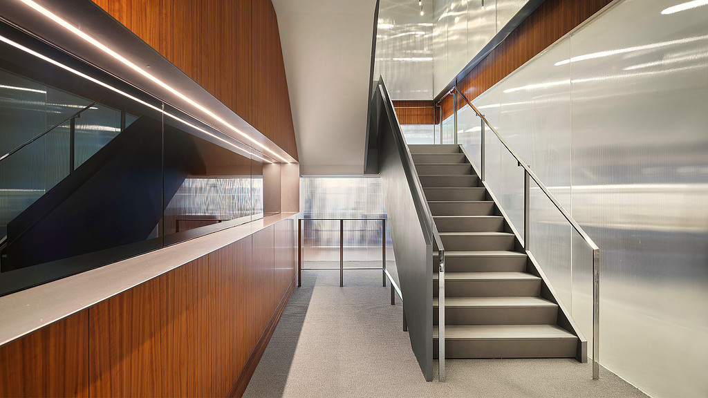Law firm central staircase