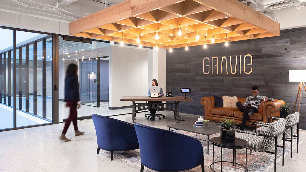 A man and woman in a room.