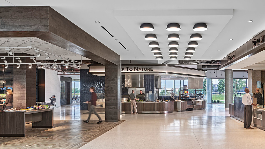 Indoor cafe in a workplace