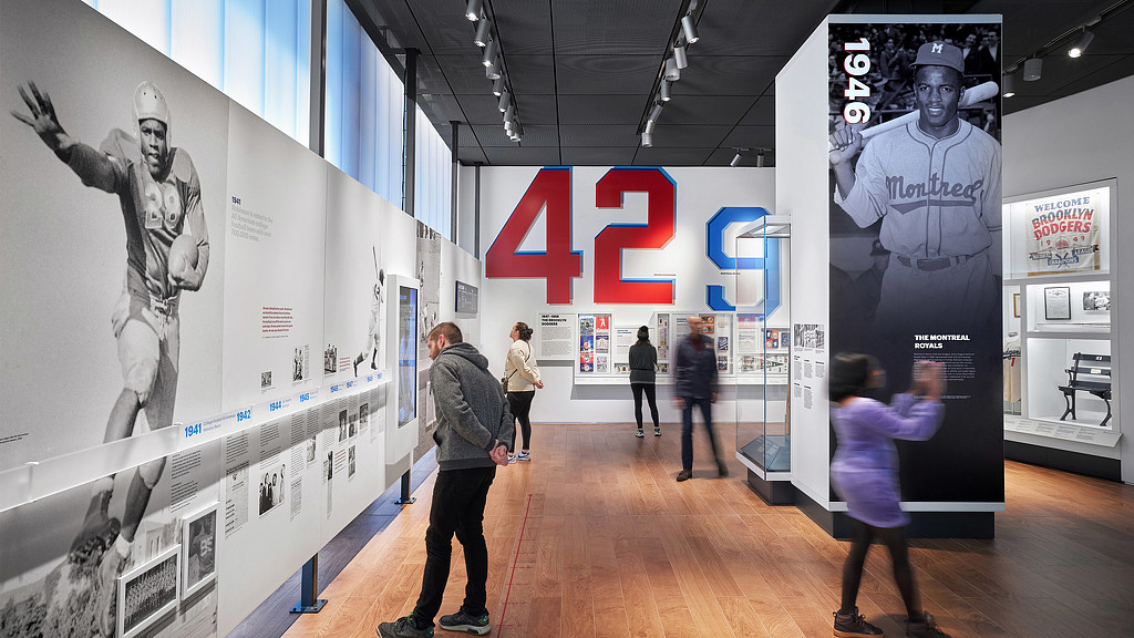 Jackie Robinson exhibit at Museum of African American History