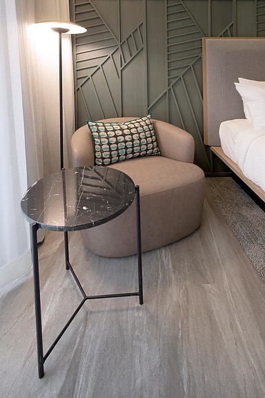 Marriott Courtyard Santo Domingo side table and chair details