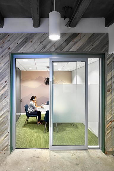 Travel technology client meeting room