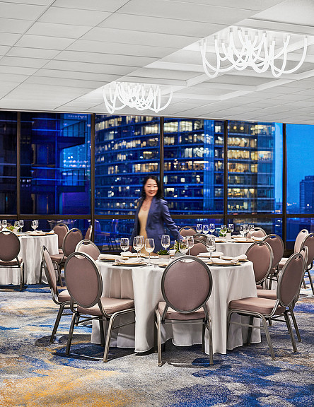 The banquet hall at Voco Holiday Inn