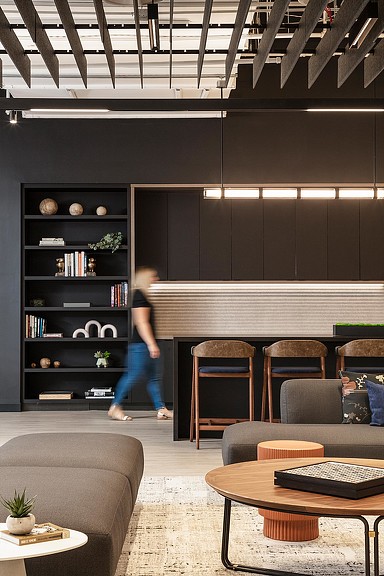 Tabor Center Amenity Suite interiors