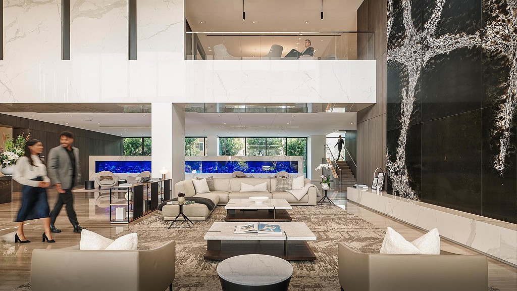 The Landmark residential lobby