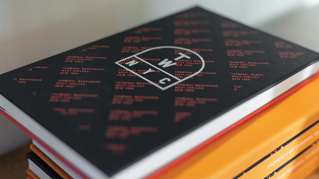 A black and red book.