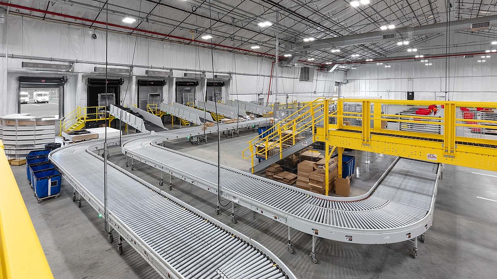 A large factory with several machines.