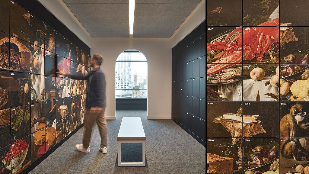 McCann Worldgroup branded employee lockers