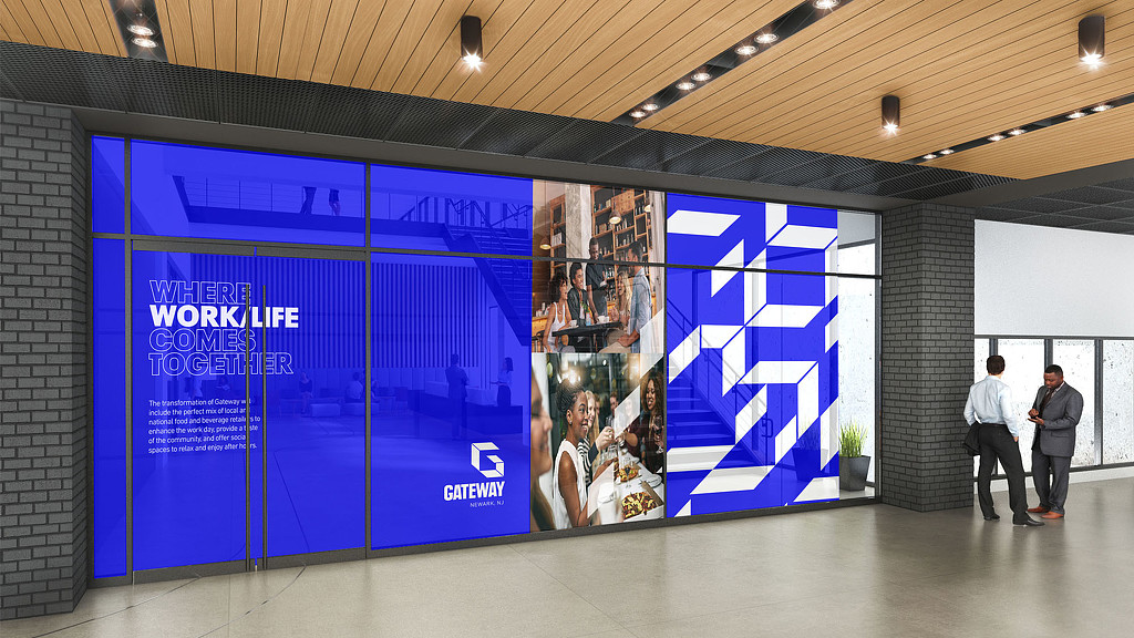Gateway Newark environmental graphics