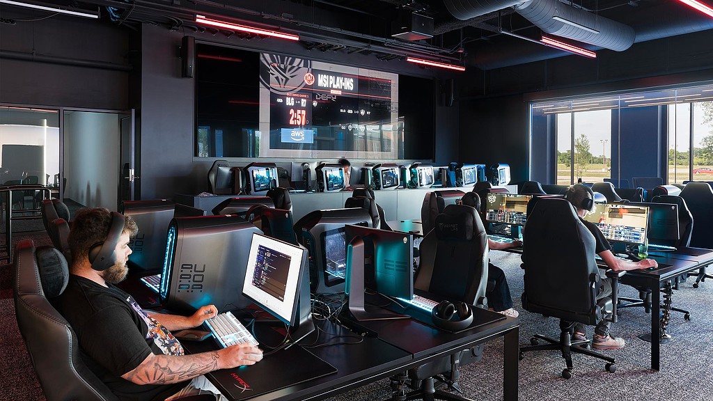 Blinn College RELLIS Campus Administration Building gaming room