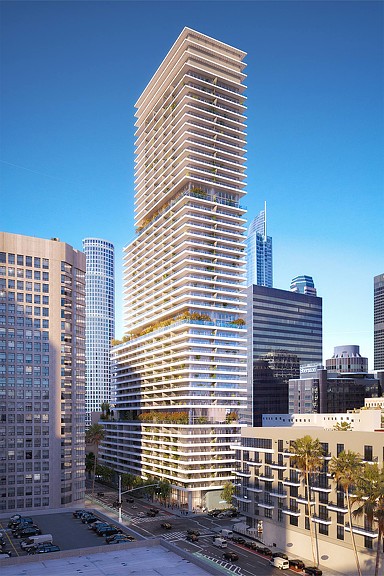 8th Grand & Hope exterior rendering