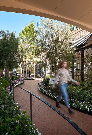 Palisades Village walkway