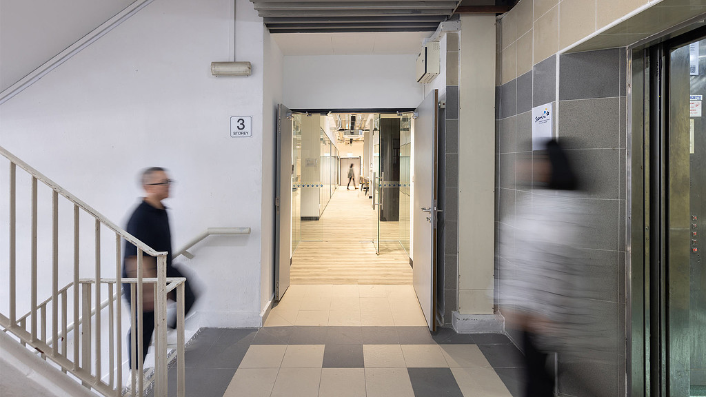 Singapore Association for Mental Health stairwell and hallway