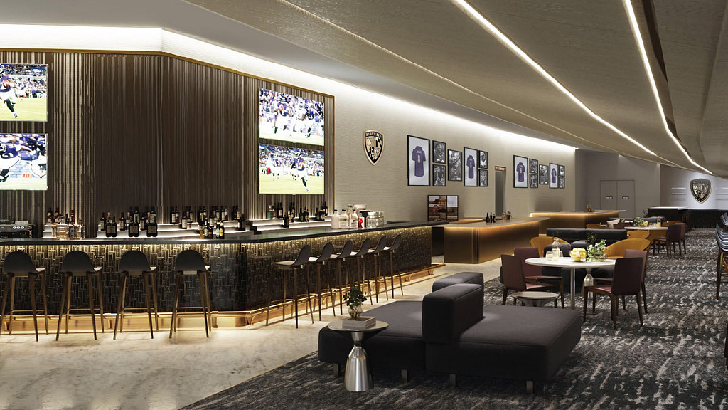 M&T Bank Stadium South Club rendering