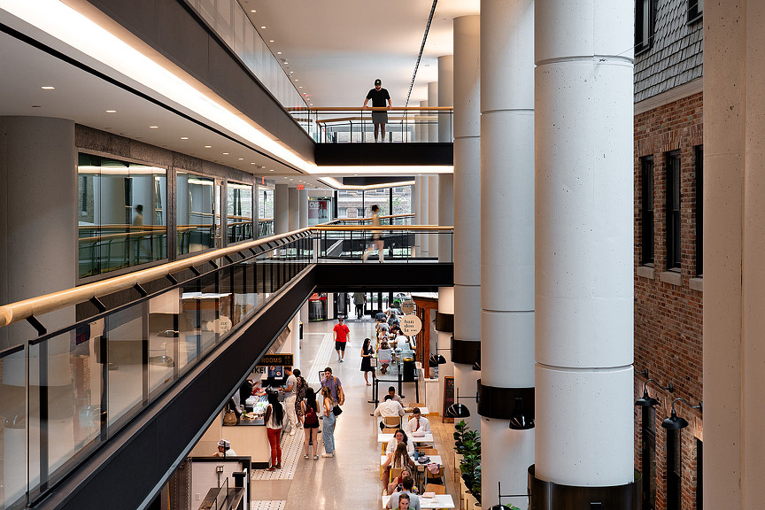 Western Market food hall view from above