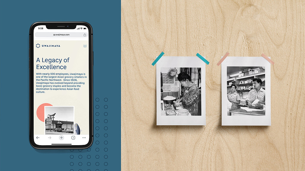 Uwajimaya mobile website branding