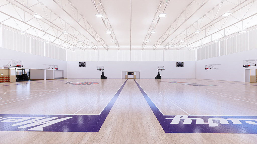 Phoenix Mercury Training Facility basketball courts rendering