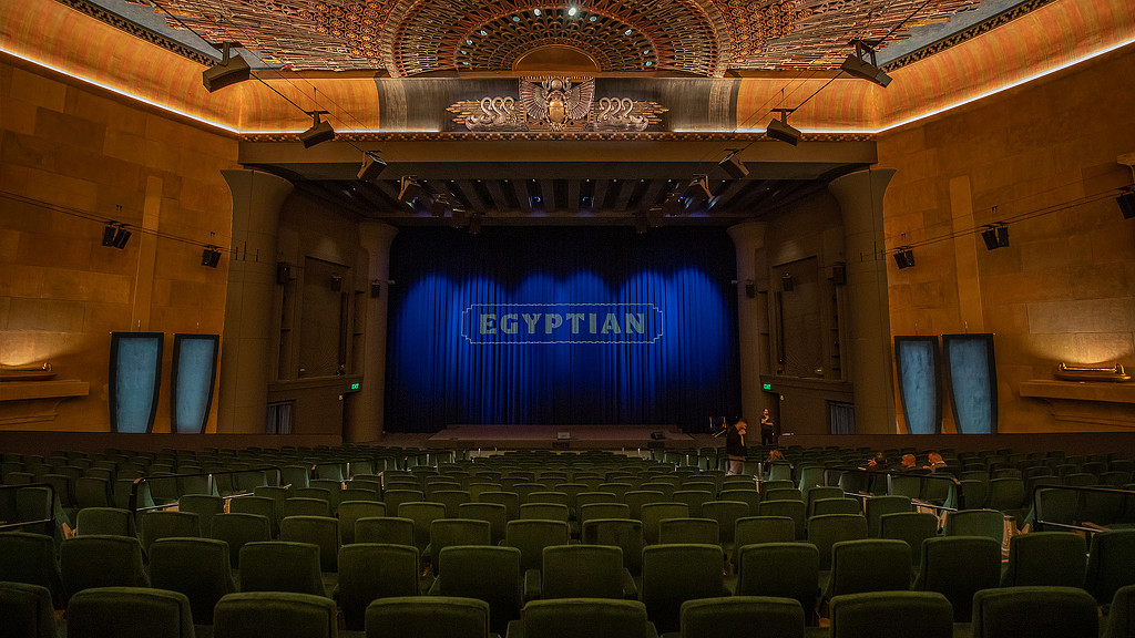 The Egyptian Theatre audience view from center