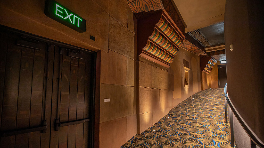 The Egyptian Theatre exit walkway