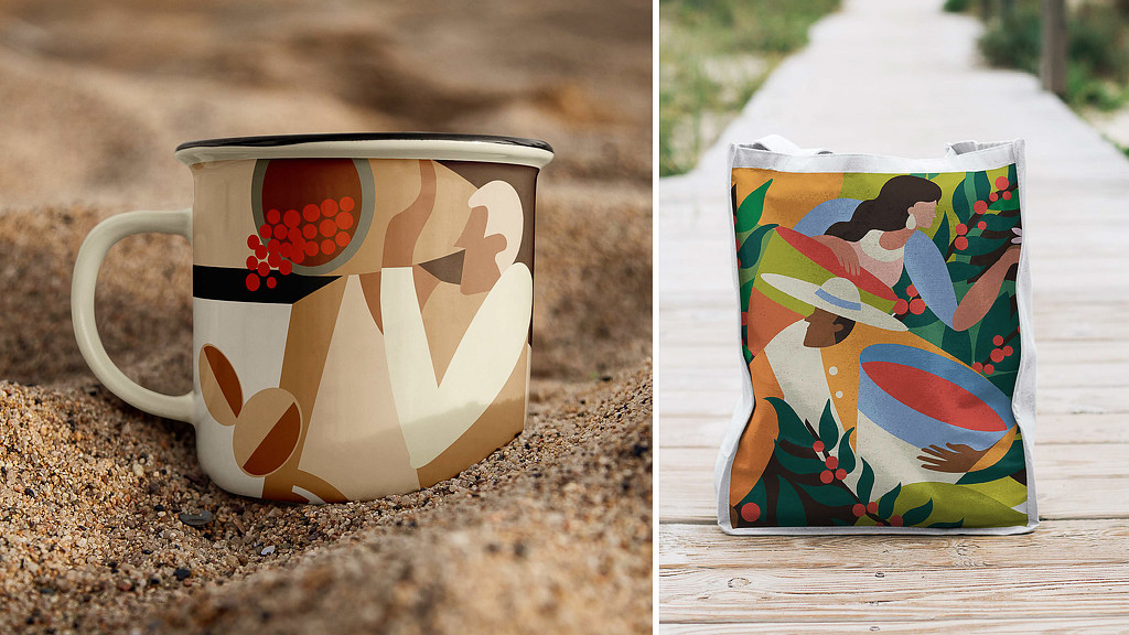 Espresso American mug and tote