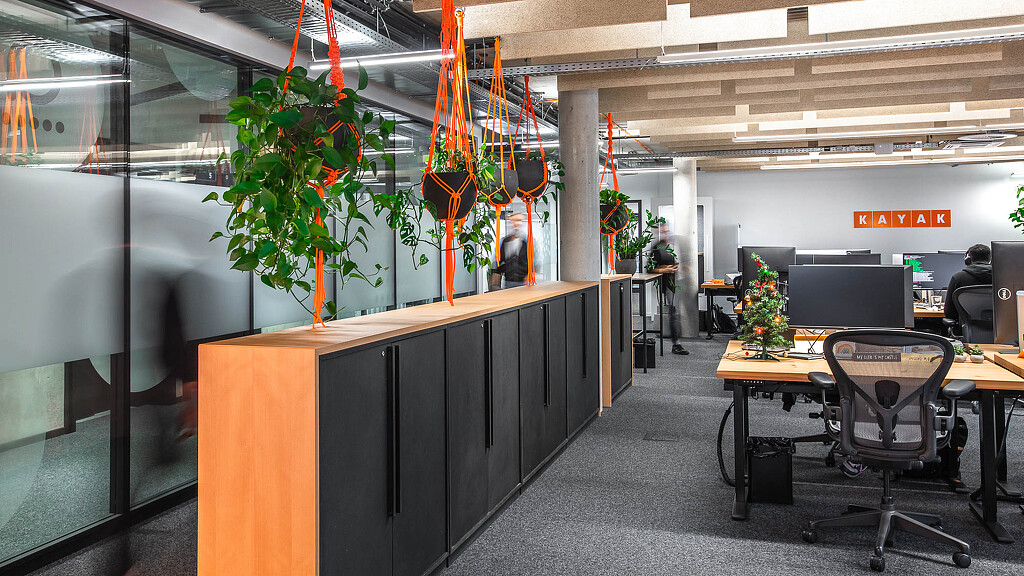KAYAK Booking Holdings office work stations