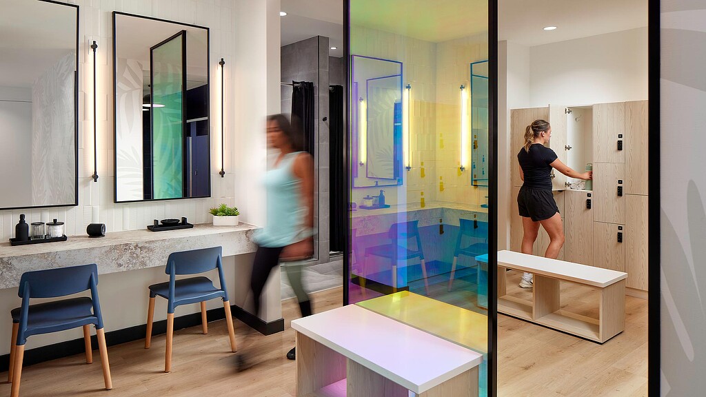 A person standing in a room.