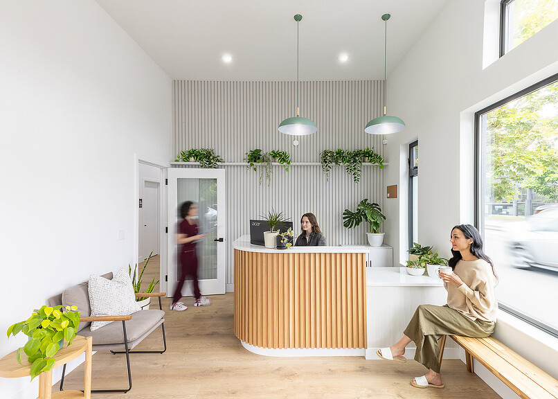 Open Wellness reception room